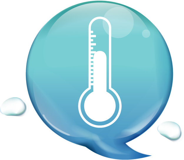 Cold Temperature Chat Bubble Icon
