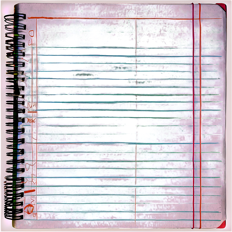 College Ruled Notebook Paper Png Mym