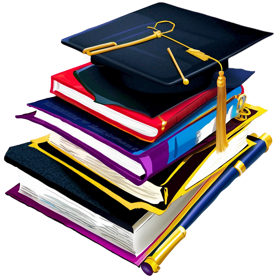 College Textbook Stack Png 05242024