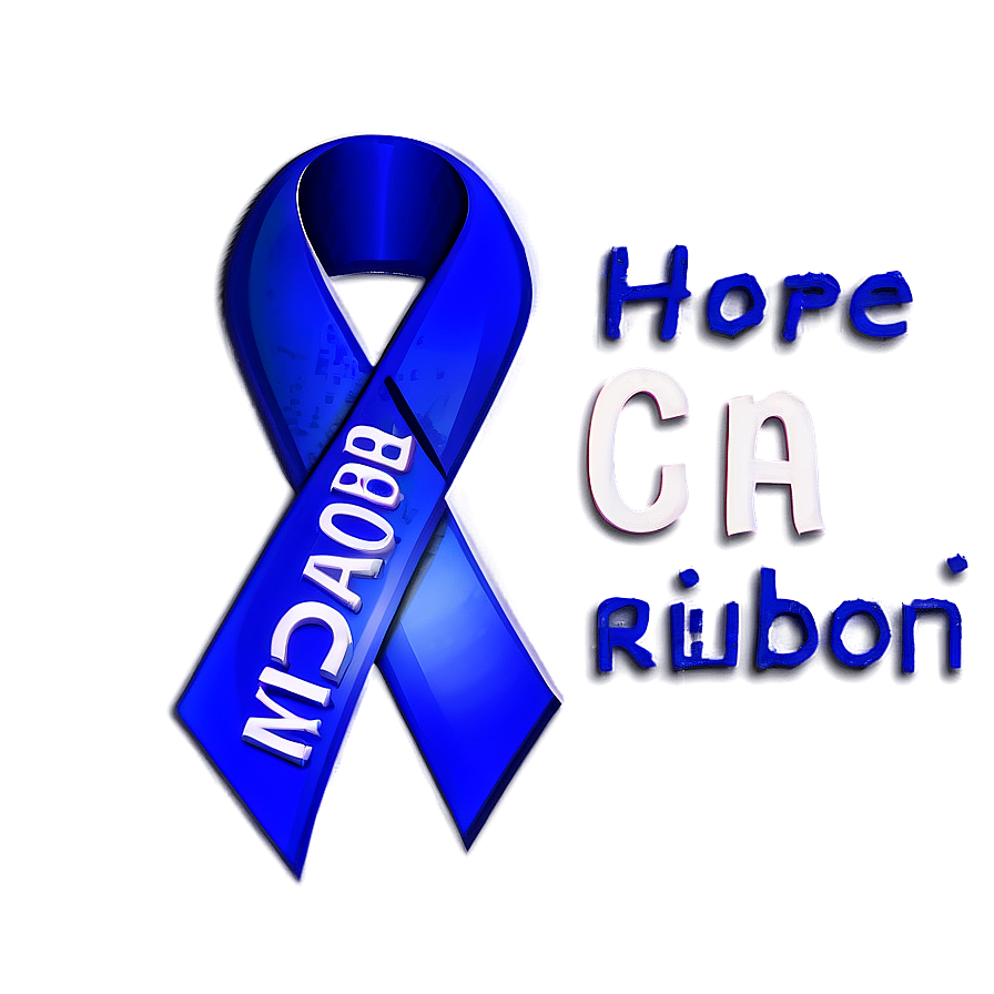 Colon Cancer Hope Ribbon Png Eeq33