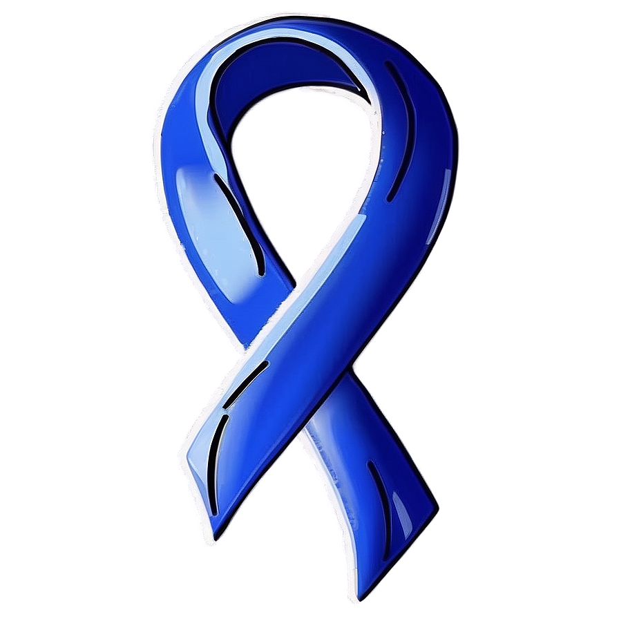 Colon Cancer Ribbon In Memory Png Rll80