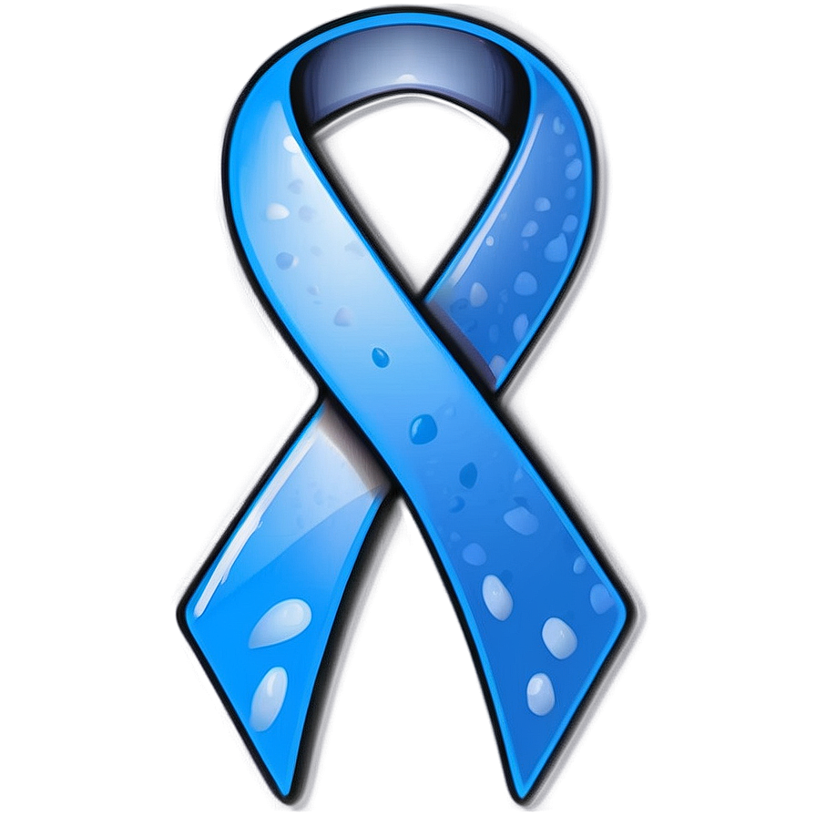 Colon Cancer Ribbon On Black Background Png Wvk70