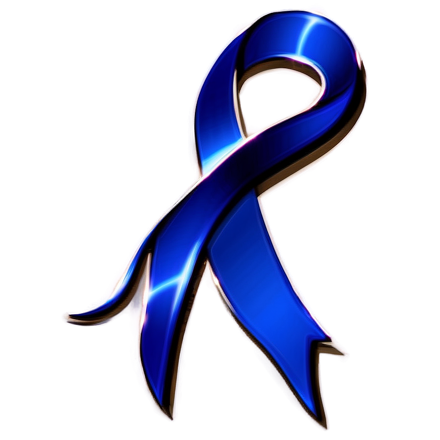 Colon Cancer Ribbon Silhouette Png Rnq52