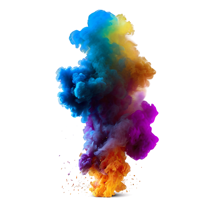 Color Burst Smoke Effect Png Jny47