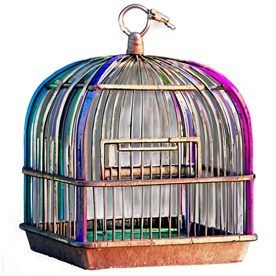 Colored Bird Cage Png 06122024