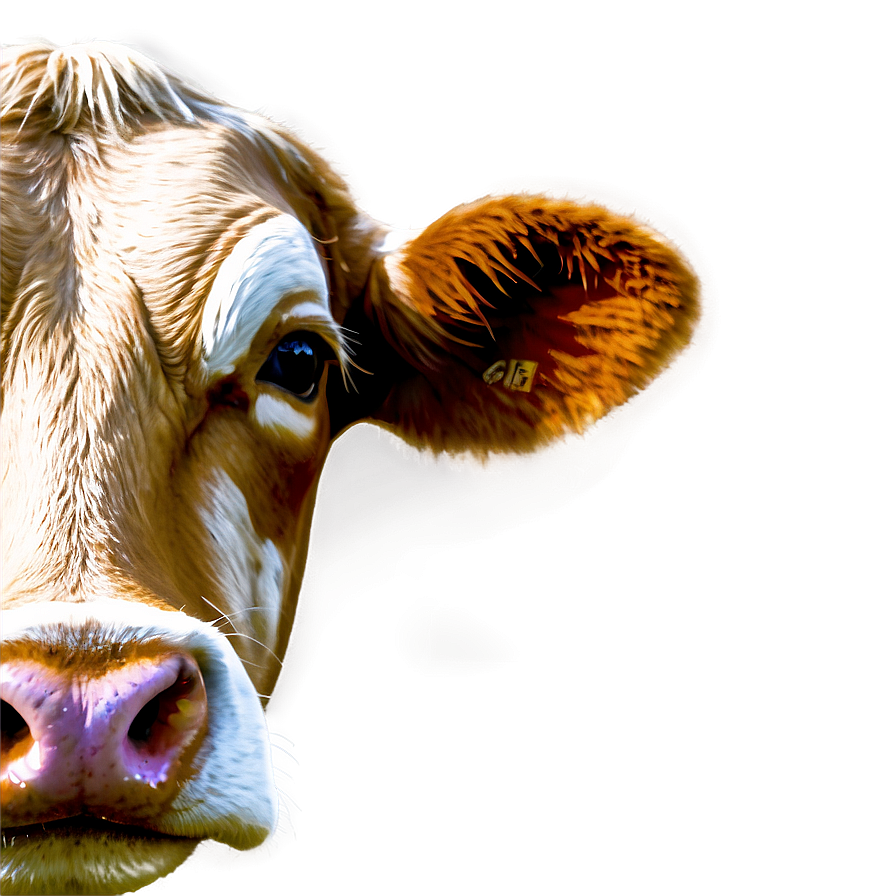 Colored Cow Face Png 19