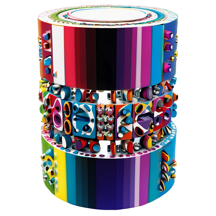 Colored Cylinder Png 06132024