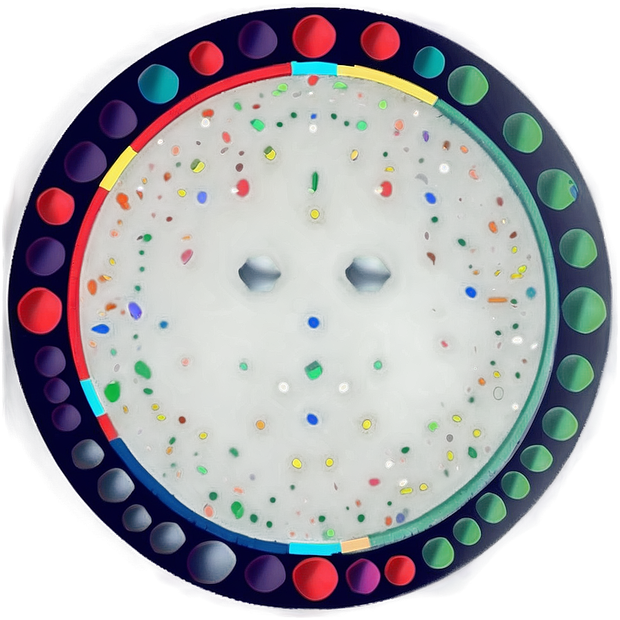 Colored Dotted Circle Png 38