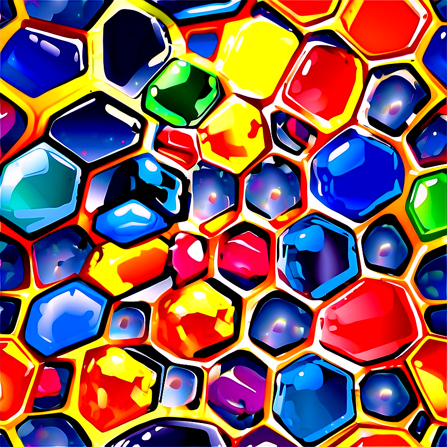 Colored Honeycomb Png Rjj59