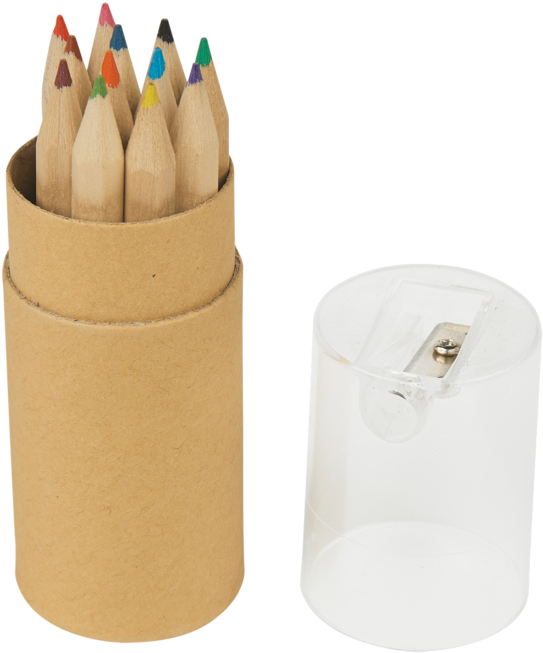 Colored Pencilsand Sharpener