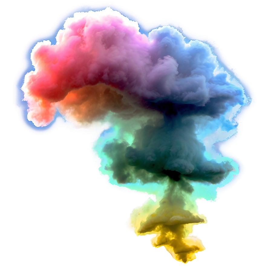 Colored Smoke Clouds Png Btl