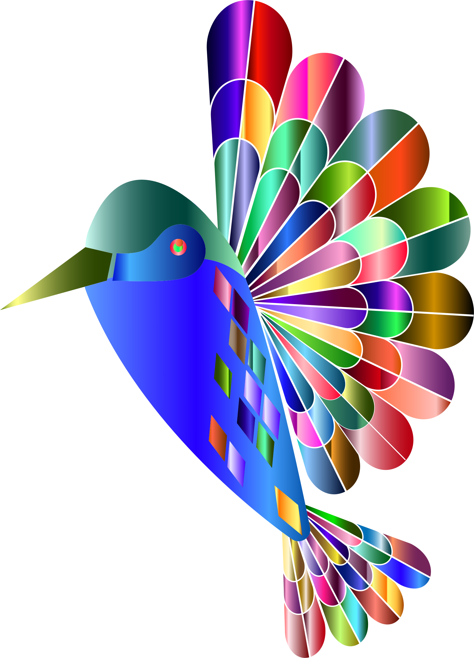 Colorful Abstract Bird Art