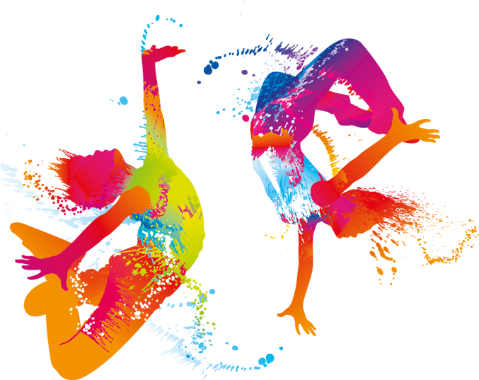 Colorful_ Abstract_ Dance_ Silhouettes