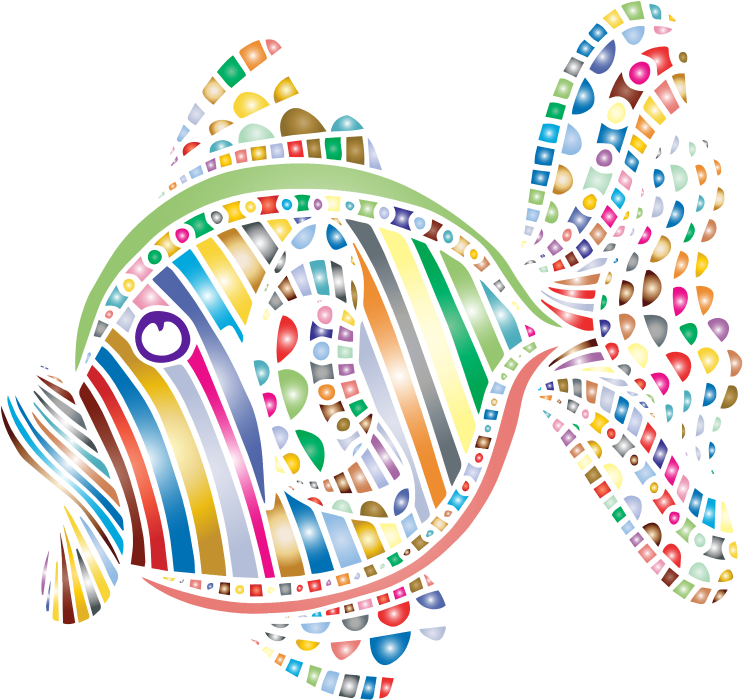 Colorful Abstract Fish Art