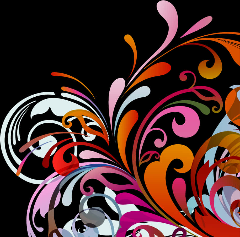 Colorful_ Abstract_ Floral_ Design