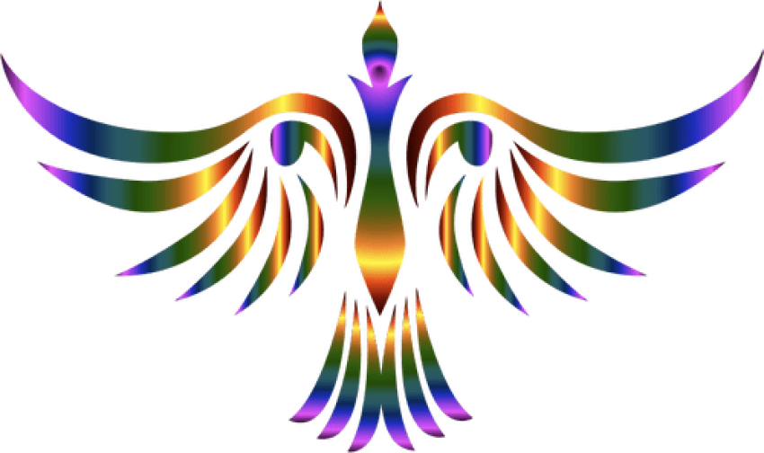 Colorful Abstract Phoenix Design