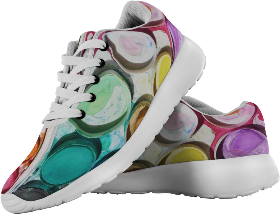 Colorful Abstract Running Shoes