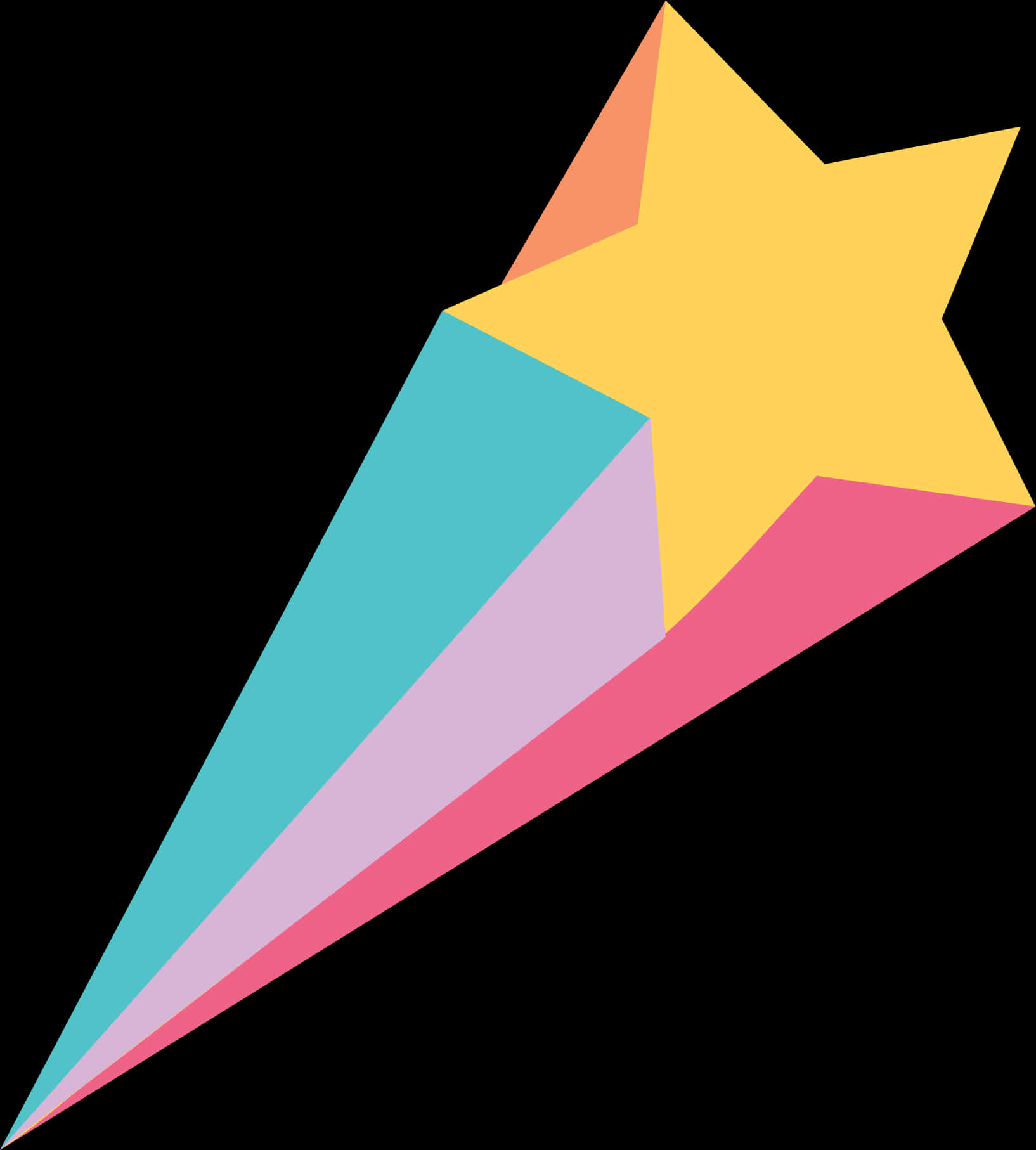 Colorful Abstract Shooting Star