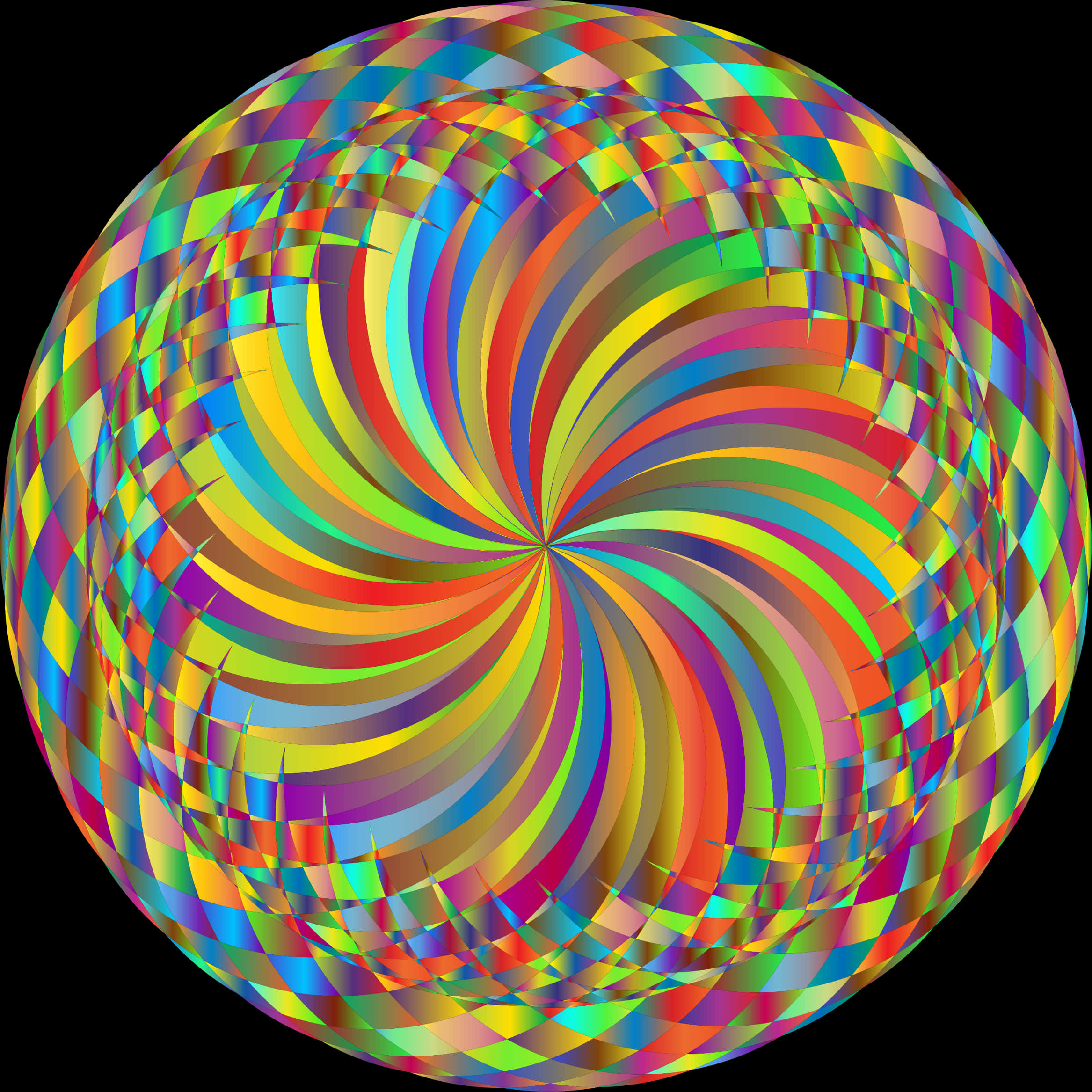 Colorful Abstract Sphere Pattern