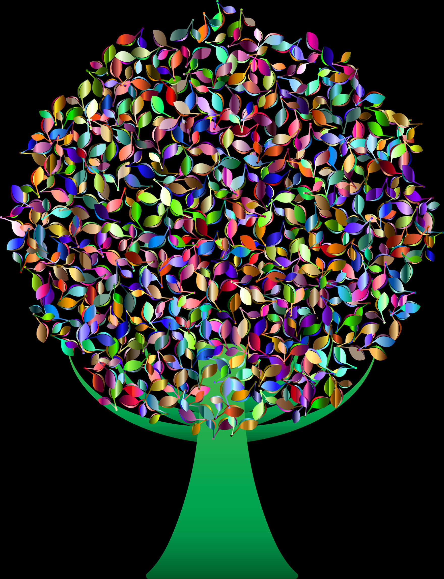 Colorful Abstract Tree Design