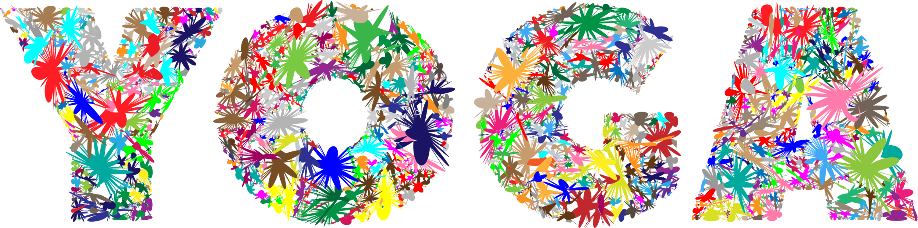 Colorful Abstract Word Art V O T E