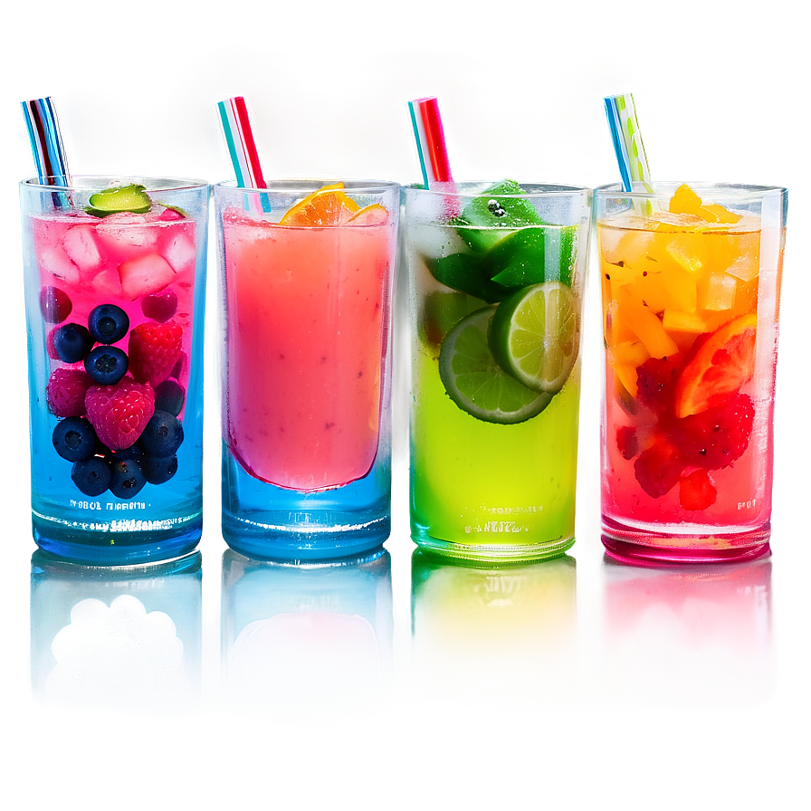 Colorful Aguas Frescas Assortment Png 06122024