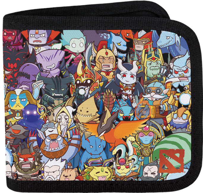 Colorful Animated Characters Wallet