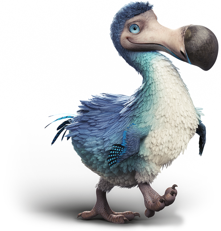 Colorful Animated Dodo Bird