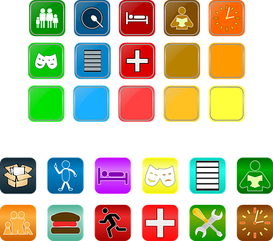 Colorful App Icons Collection