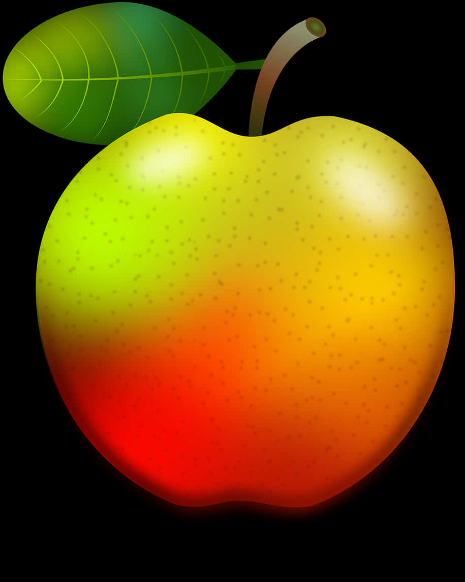 Colorful Apple Illustration