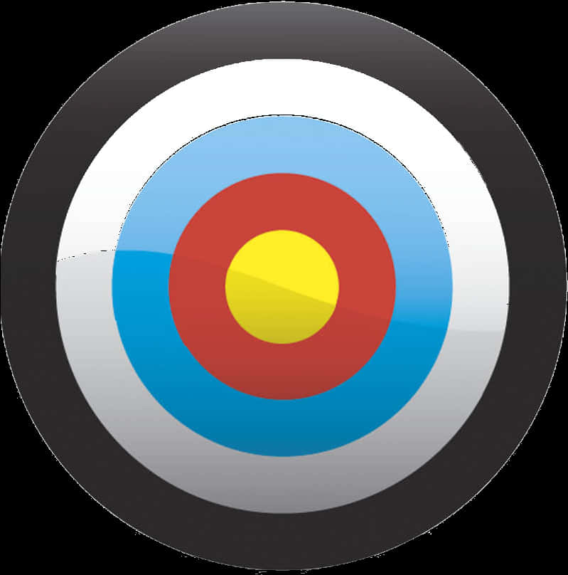 Colorful Archery Target Closeup