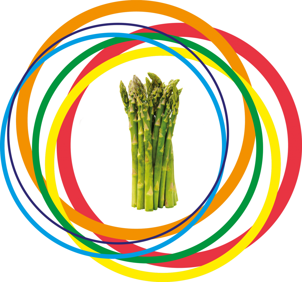 Colorful Asparagus Swirls