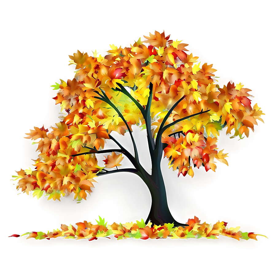 Colorful Autumn Tree Png Jba