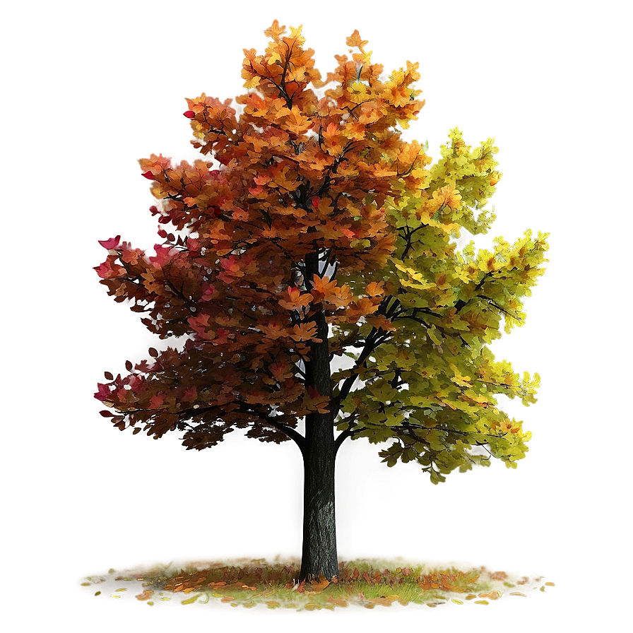 Colorful Autumn Tree Png Tdb15