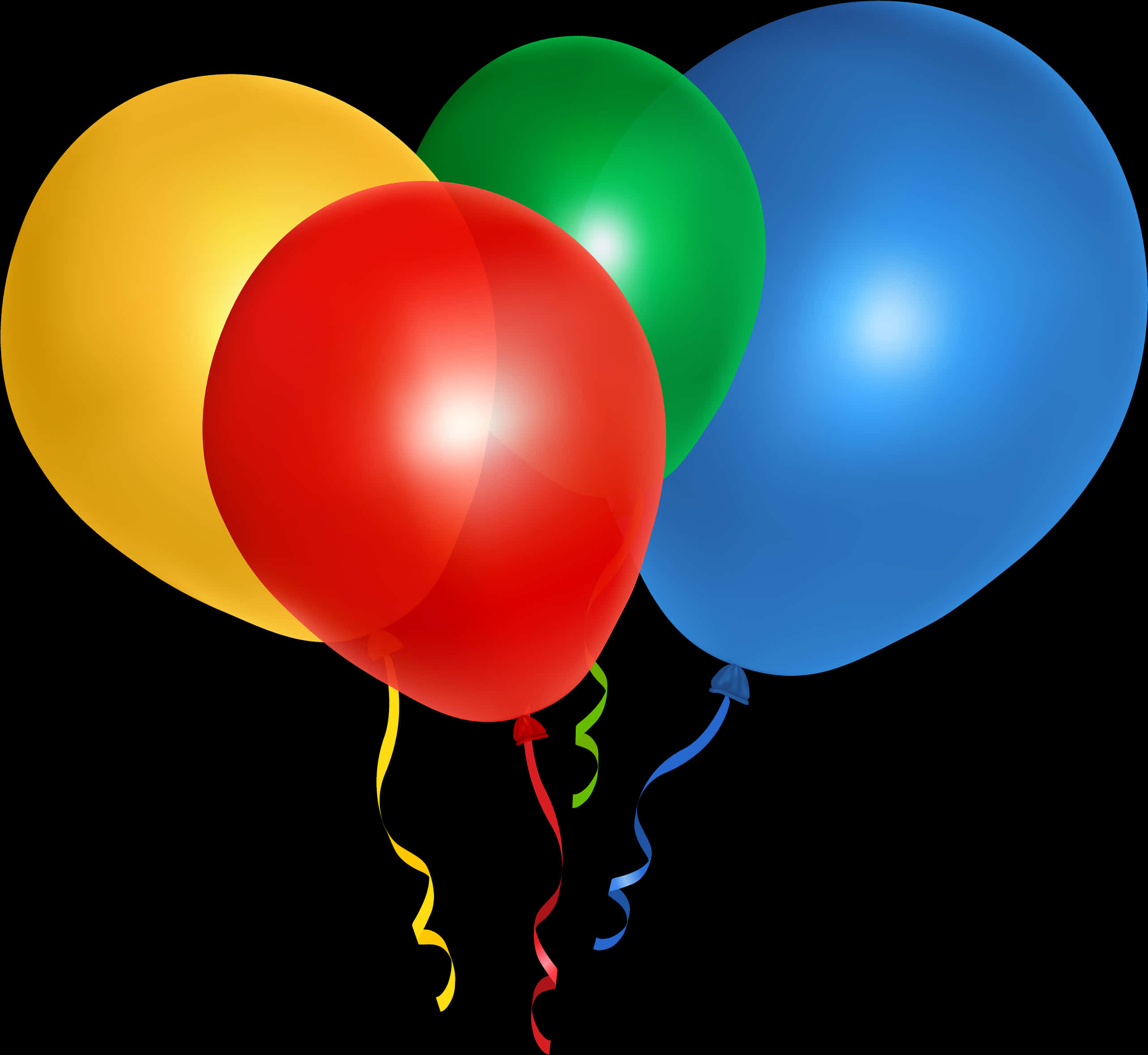 Colorful Balloons Transparent Background