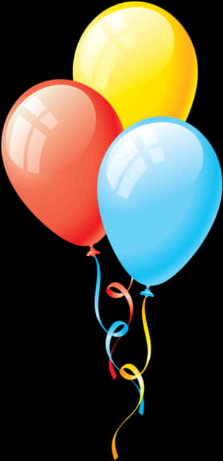 Colorful Balloons Transparent Background