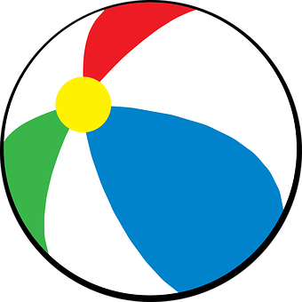 Colorful Beach Ball Graphic