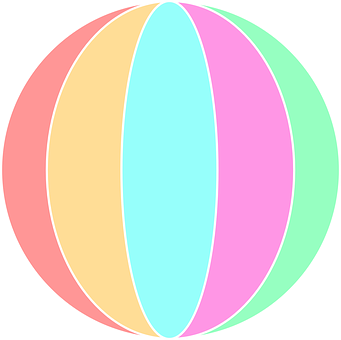 Colorful Beach Ball Graphic