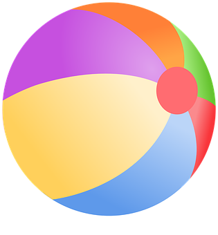 Colorful Beach Ball Icon