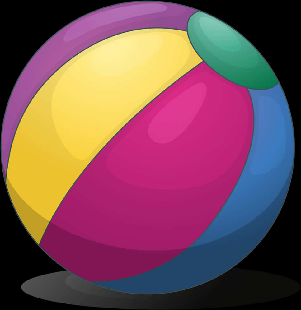 Colorful Beach Ball Illustration