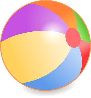 Colorful Beach Ball Illustration