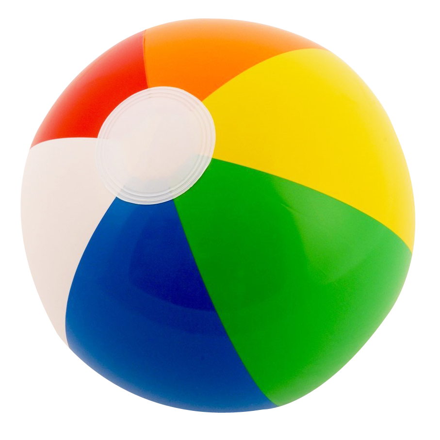 Colorful Beach Ball Isolated