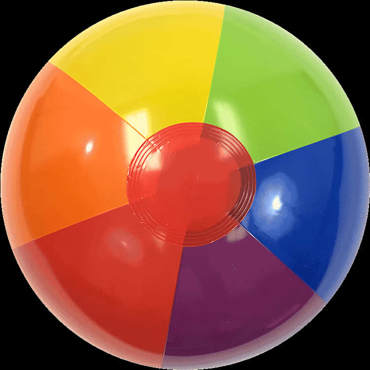 Colorful Beach Ball Isolated