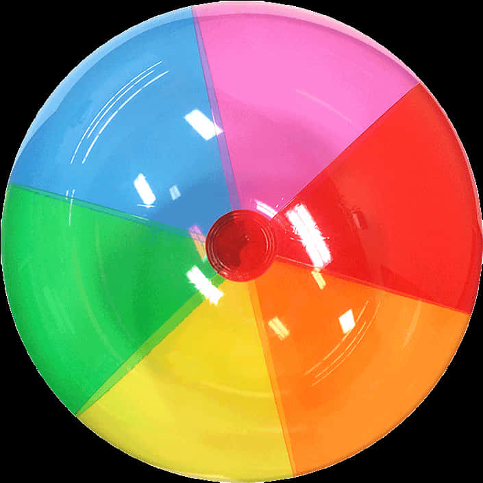 Colorful Beach Ball Isolated