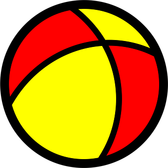 Colorful Beach Volleyball Graphic