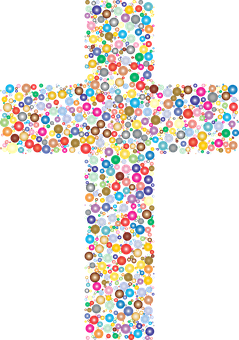 Colorful Beaded Cross