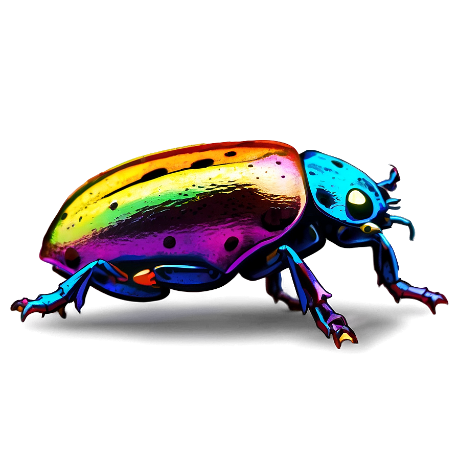 Colorful Beetle Artwork Png 6