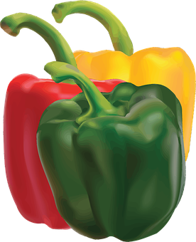 Colorful Bell Peppers Illustration