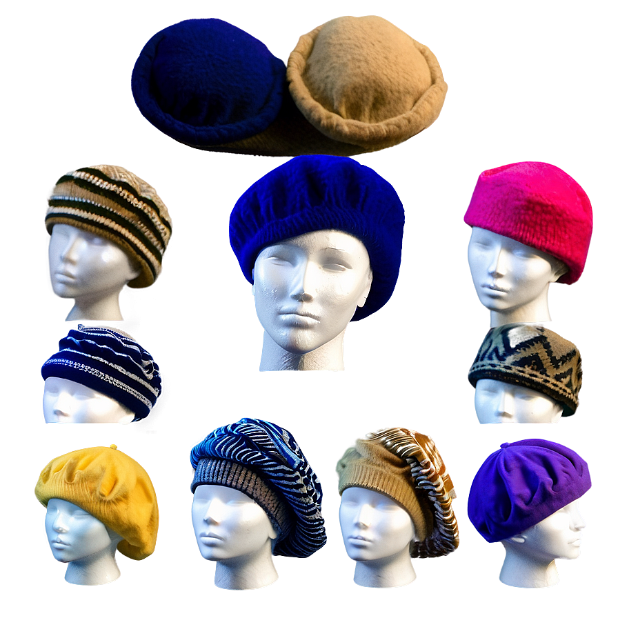 Colorful Beret Collection Png 06122024