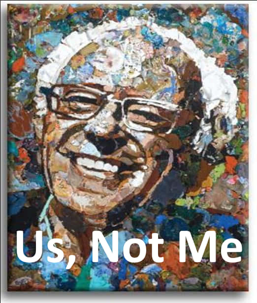 Colorful Bernie Sanders Painting